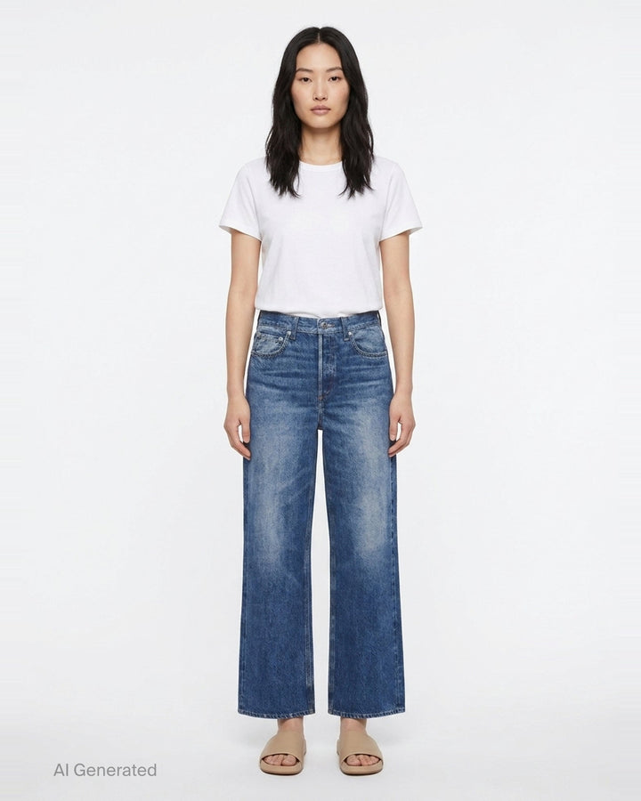 Miramar Shea High-Rise Ankle Jeans | rag & bone | Club21 - front
