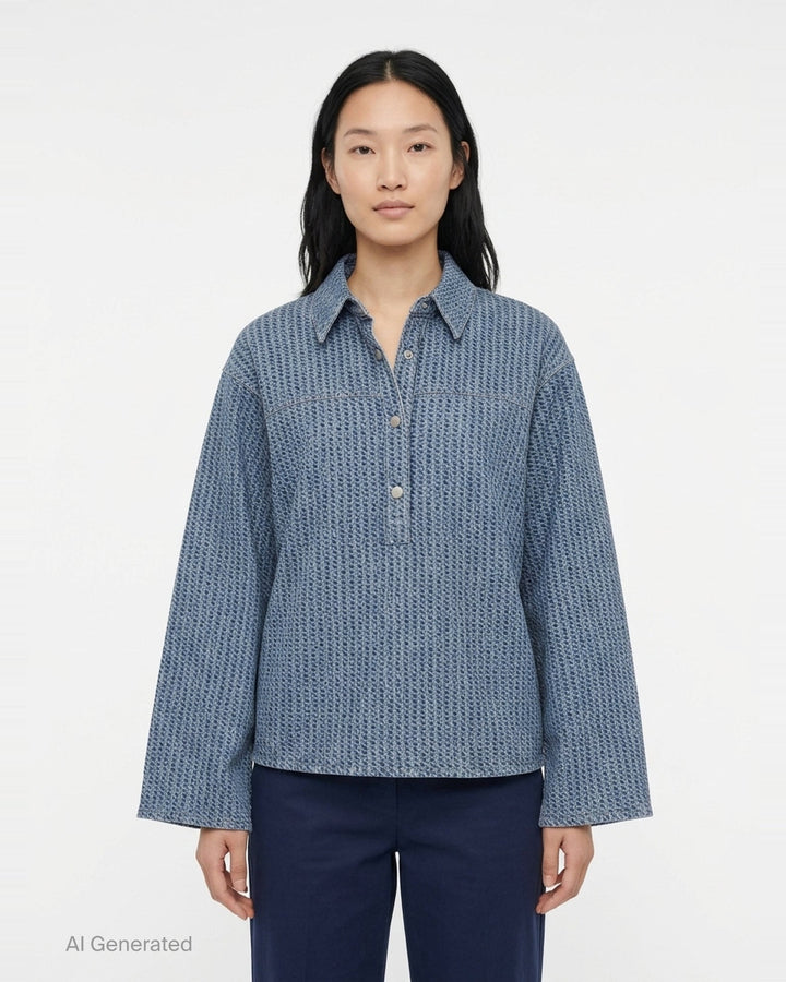 Miramar Terry Popover Shirt | rag & bone | Club21 - front