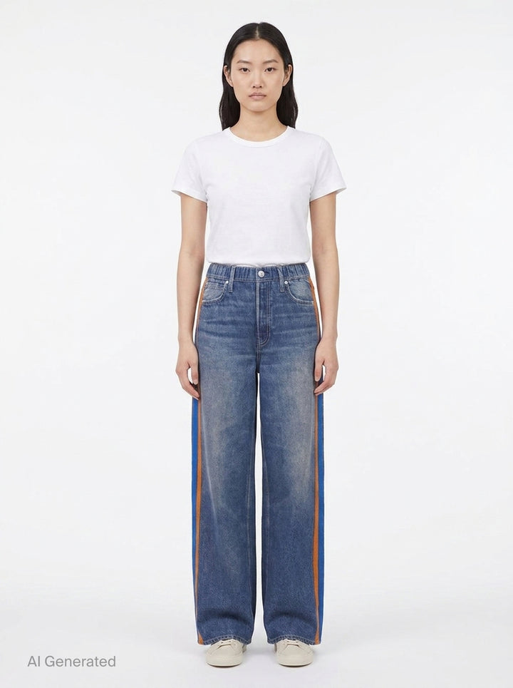 Miramar Terry Track Pull-On Jeans | rag & bone | Club21 - front
