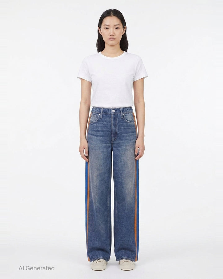 Miramar Terry Track Pull-On Jeans | rag & bone | Club21 - front