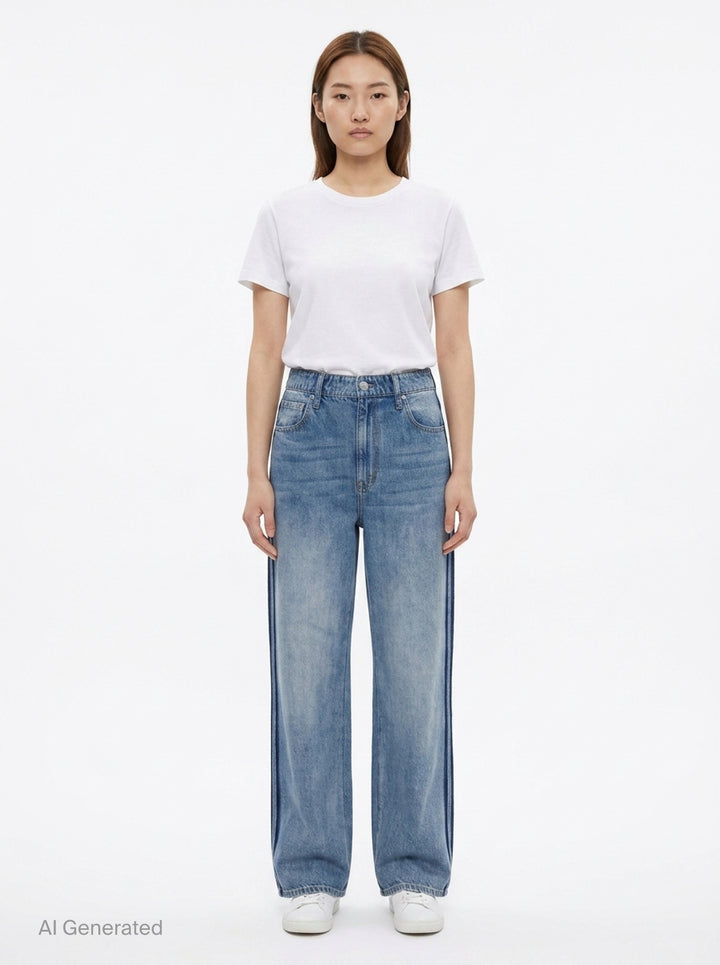 Miramar Wide Leg Jeans | rag & bone | Club21 - front