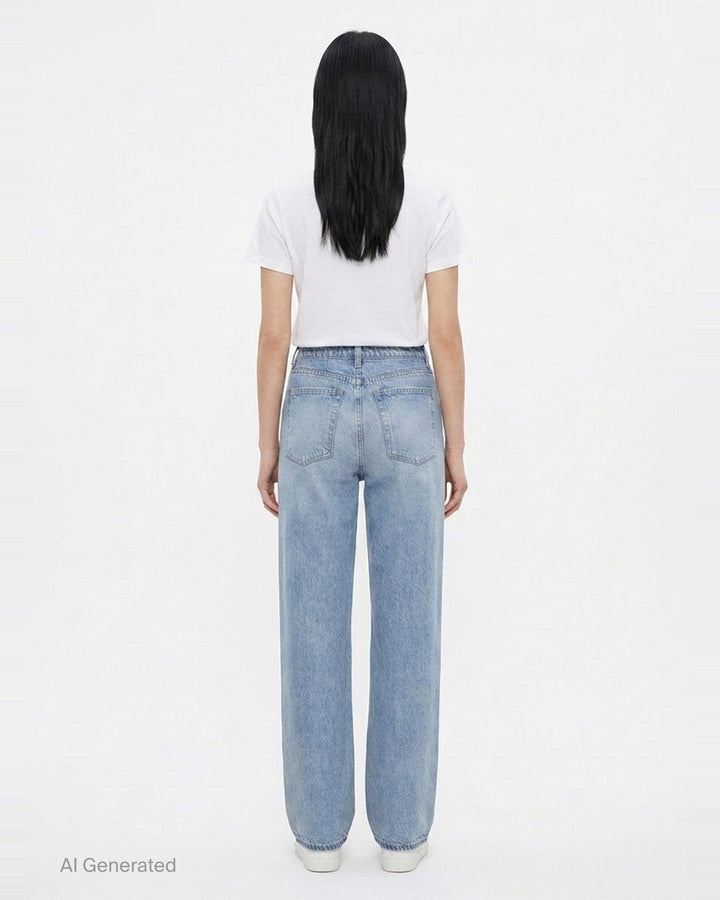 Miramar Wide Leg Pull-On Jeans | rag & bone | Club21 - back