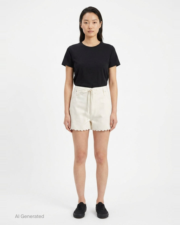 Nolan Scallop Hem Shorts | rag & bone | Club21 - front