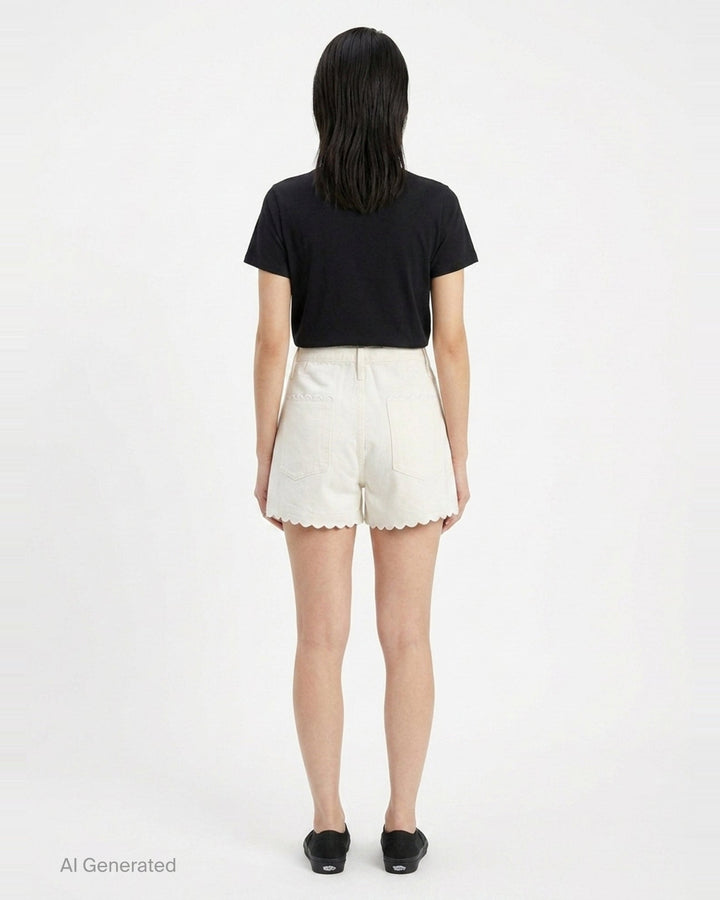 Nolan Scallop Hem Shorts | rag & bone | Club21 - back