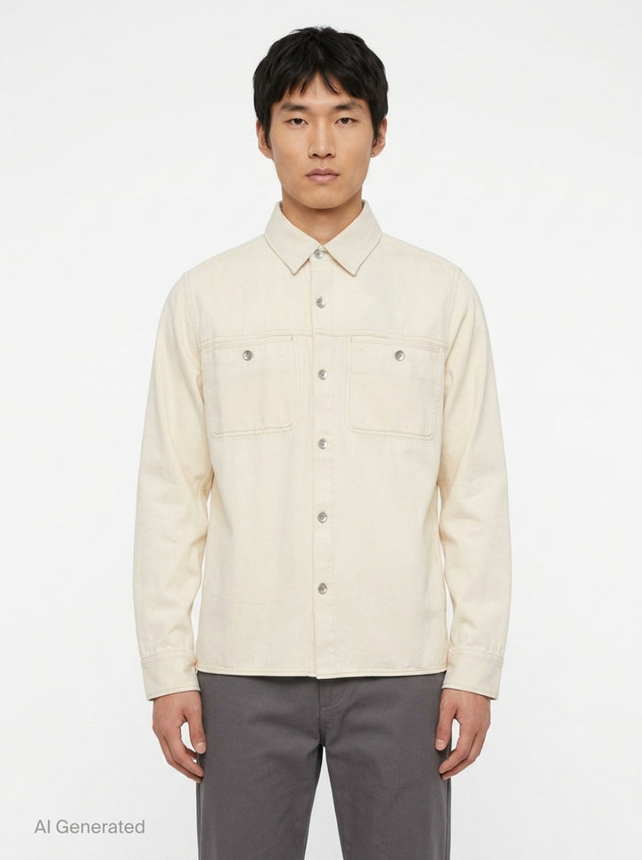 Overdyed Workwear Long Sleeve Shirt | rag & bone | Club21 - front