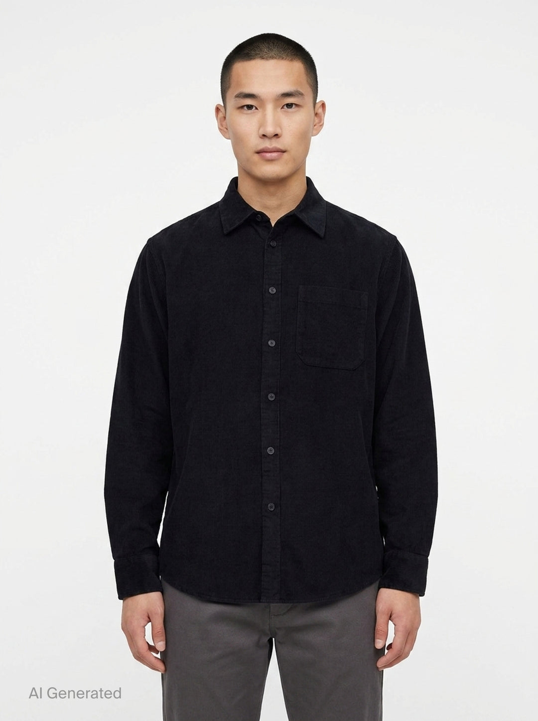 Relaxed Long Sleeve Corduroy Shirt | rag & bone | Club21 - front