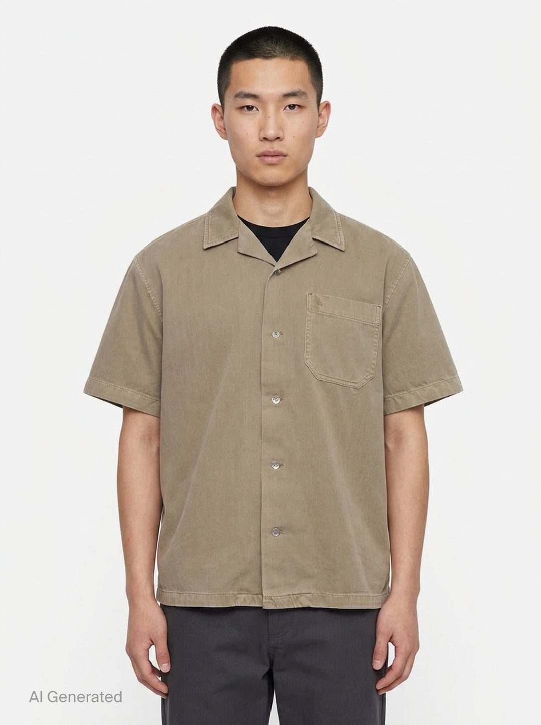 Resort Short Sleeve Denim Shirt | rag & bone | Club21 - front