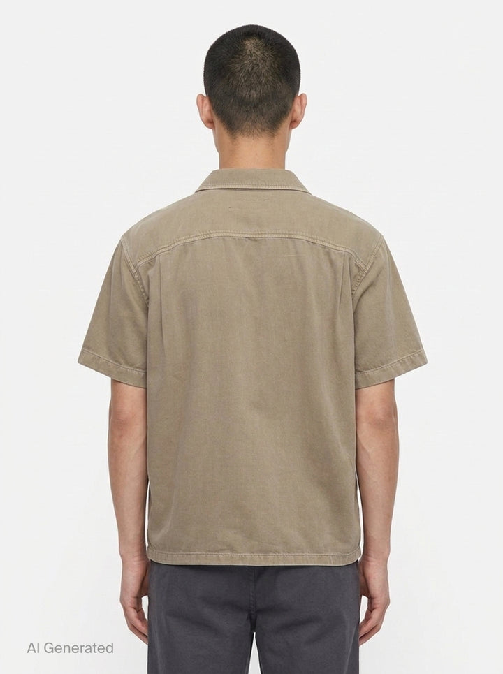 Resort Short Sleeve Denim Shirt | rag & bone | Club21 - back