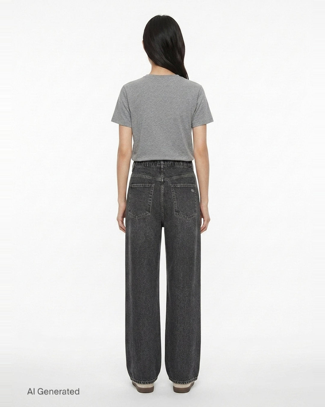 Side Stripe Wide Leg Jeans | rag & bone | Club21 - back