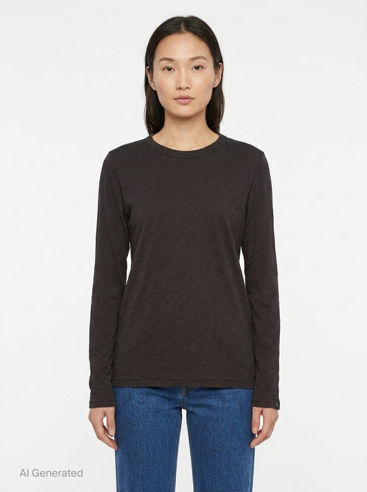 Slub Long Sleeve Tee | rag & bone | Club21 - front