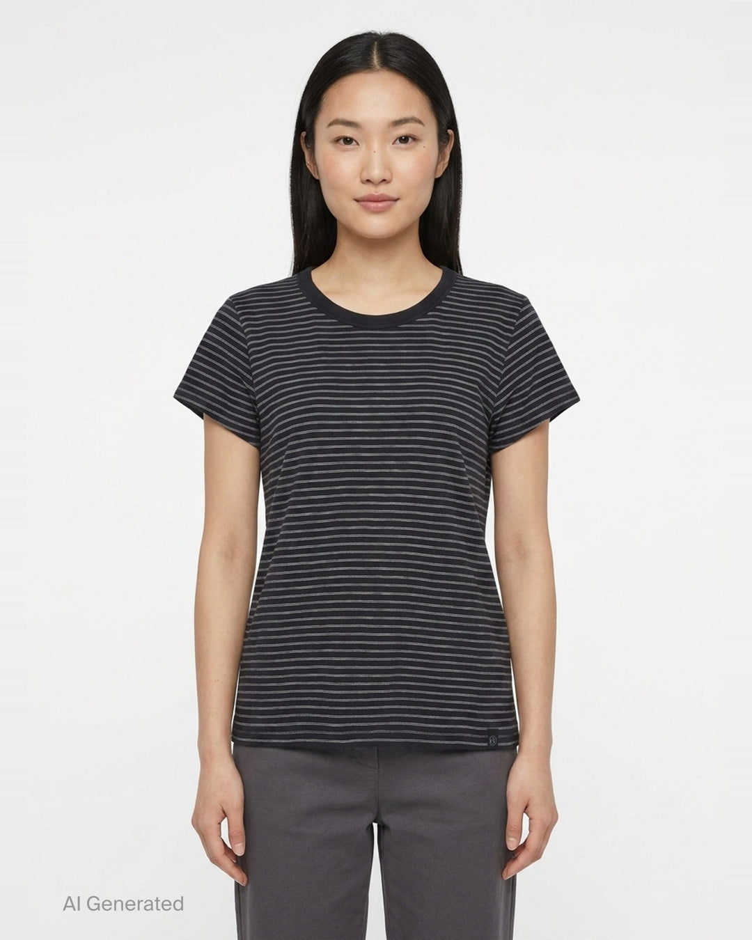 Slub Stripe Tee | rag & bone | Club21 - front