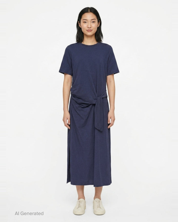 Slub Tee Midi Dress | rag & bone | Club21 - front