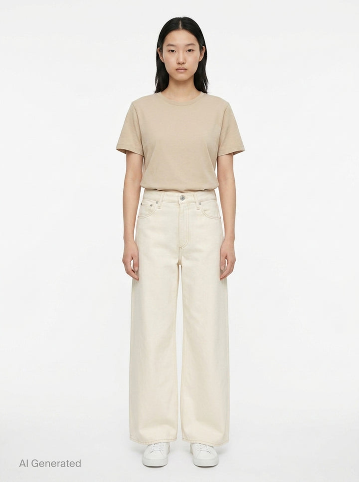 Sofie Ankle Wide Jeans | rag & bone | Club21 - front