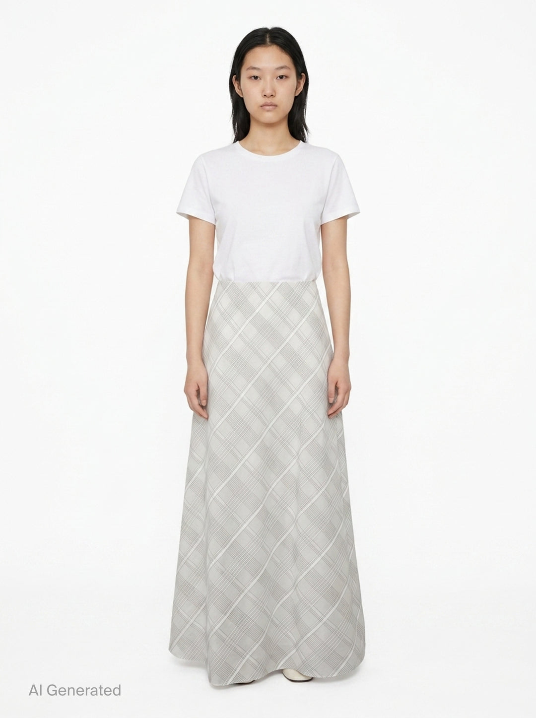 Wren Plaid Maxi Skirt | rag & bone | Club21 - front