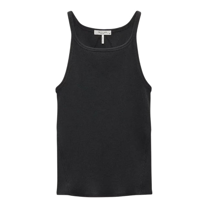 Club21 - rag & bone - Essential Rib String Tank - TANK TOPS - Black