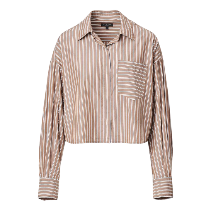 Marin Cropped Striped Shirt