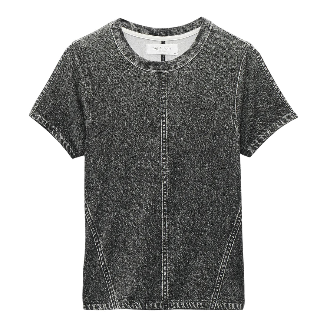 Club21 - rag & bone - Miramar Jersey Baby Tee - TEES - Black