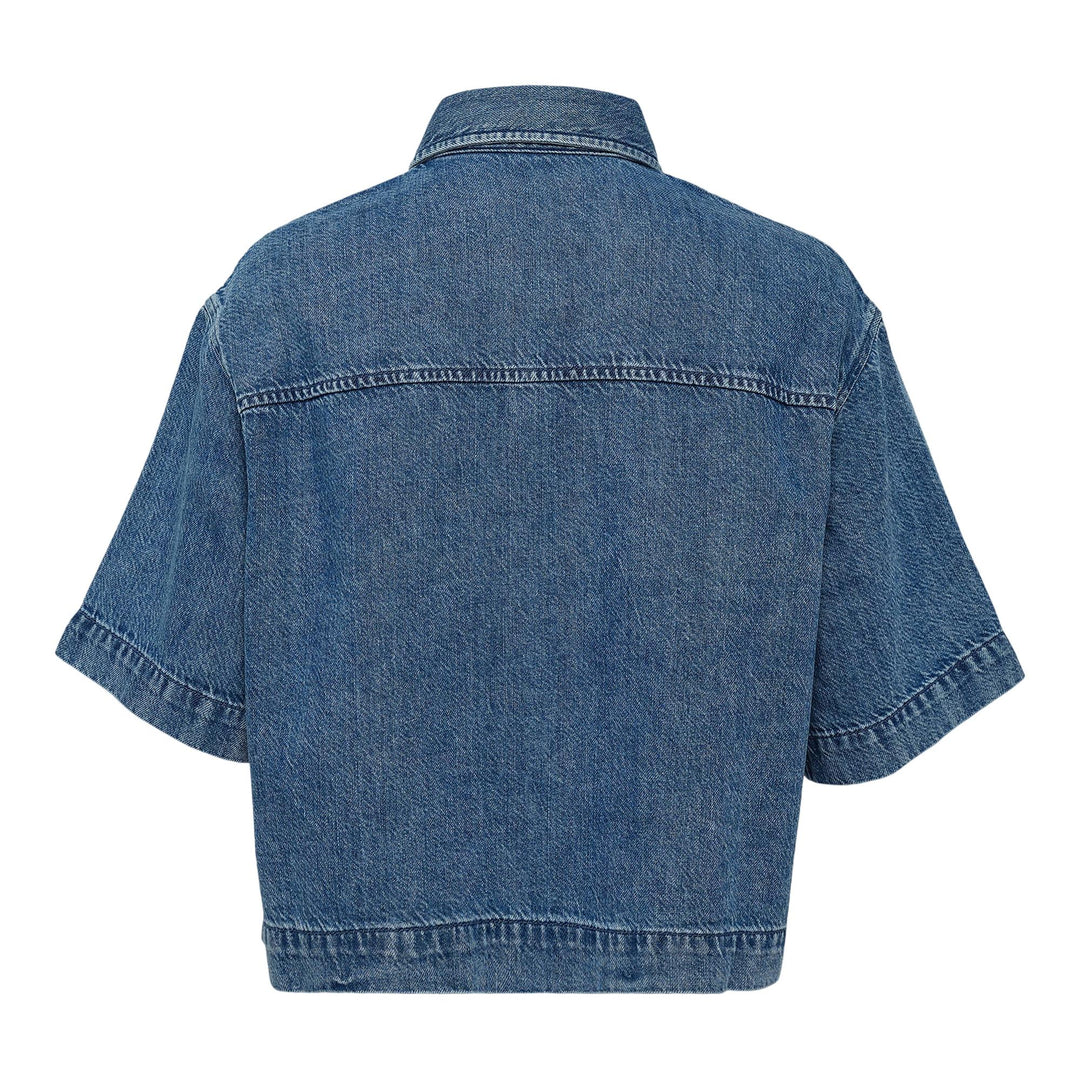 Club21 - rag & bone - Ultra Featherweight Stevie Top - WOVEN TOPS - Denim