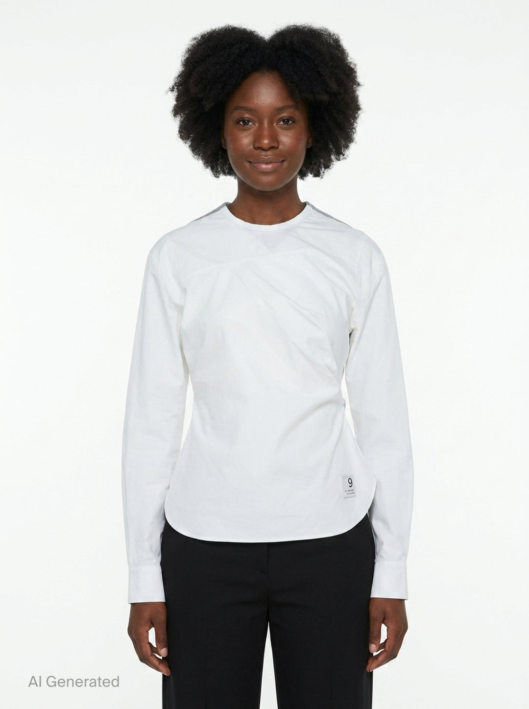 Backward Shirring Knit Top | Re;Code | Club21 - front