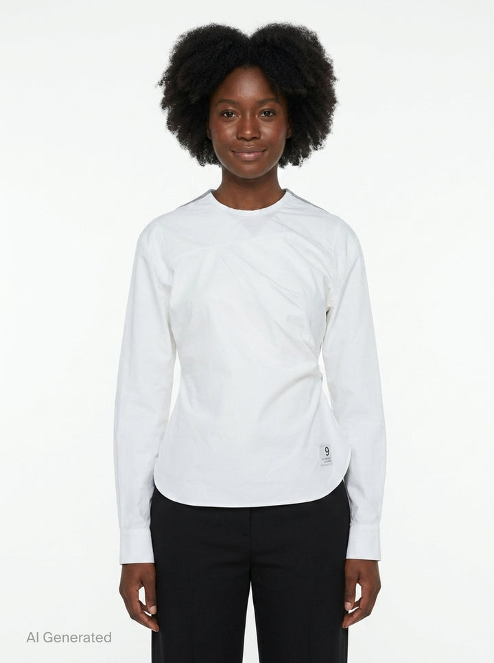Backward Shirring Knit Top | Re;Code | Club21 - front
