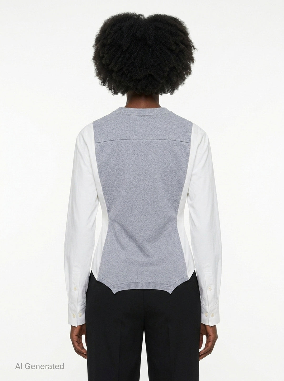 Backward Shirring Knit Top | Re;Code | Club21 - back