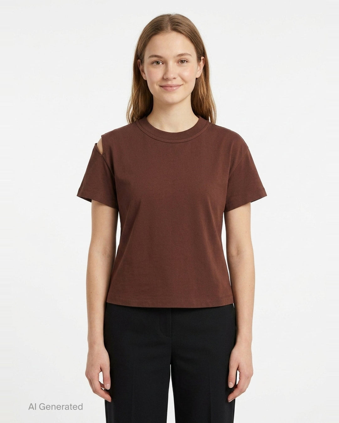 Backward Shoulder Slit Tee | RE;CODE | Club21 - front