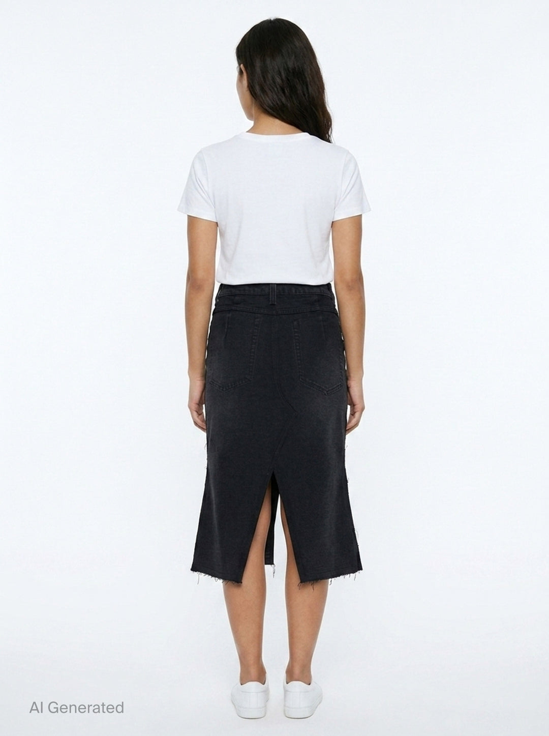 Inside-Out Denim Skirt | Re;Code | Club21 - back