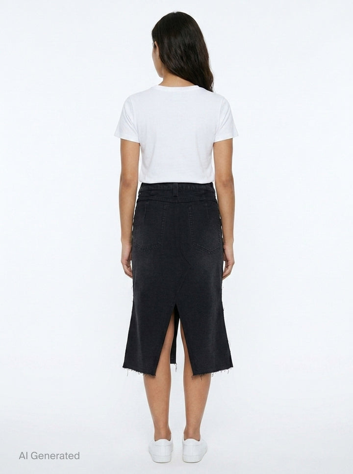 Inside-Out Denim Skirt | Re;Code | Club21 - back