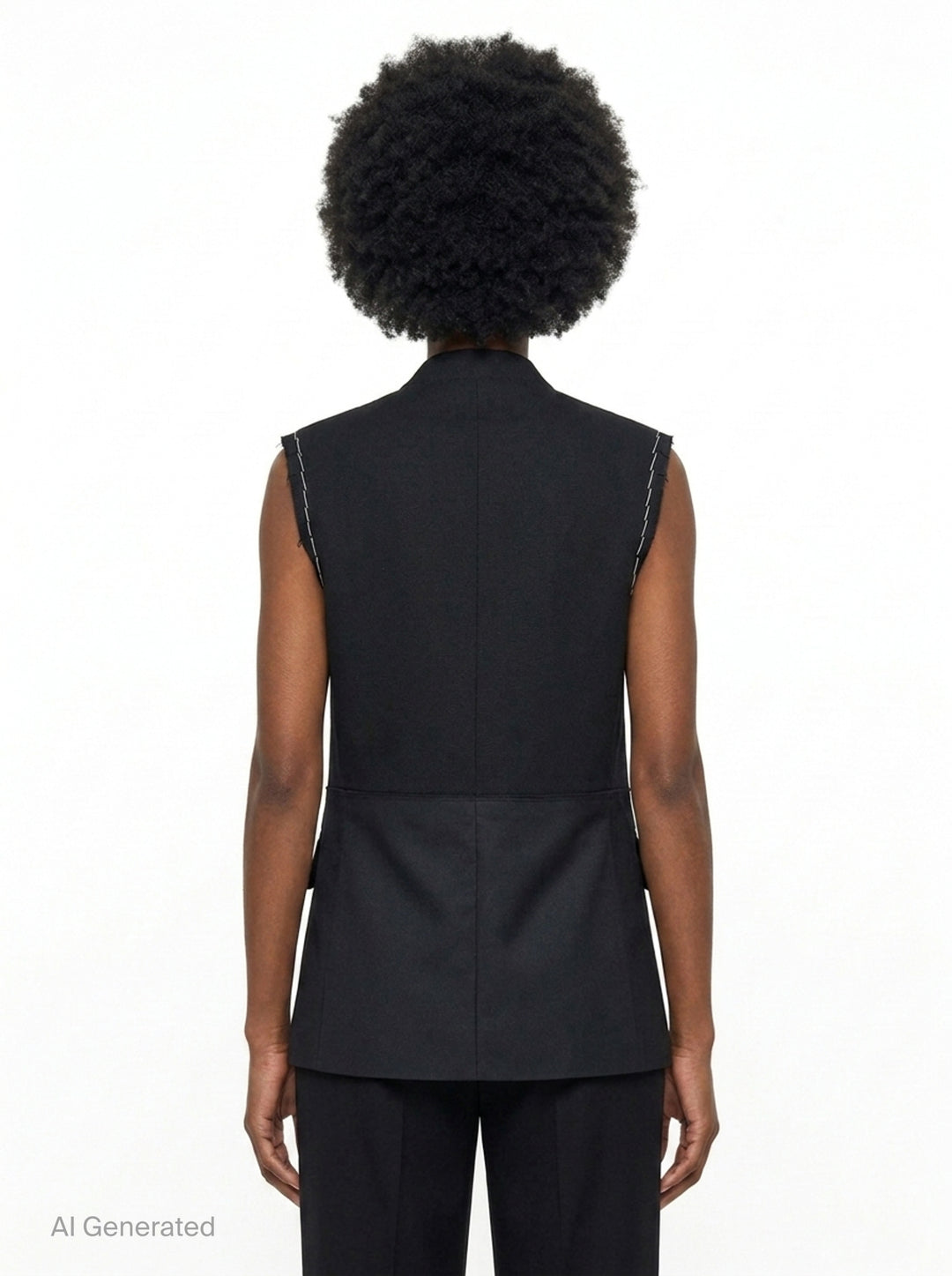 Layered Raw-Edged Vest | Re;Code | Club21 - back