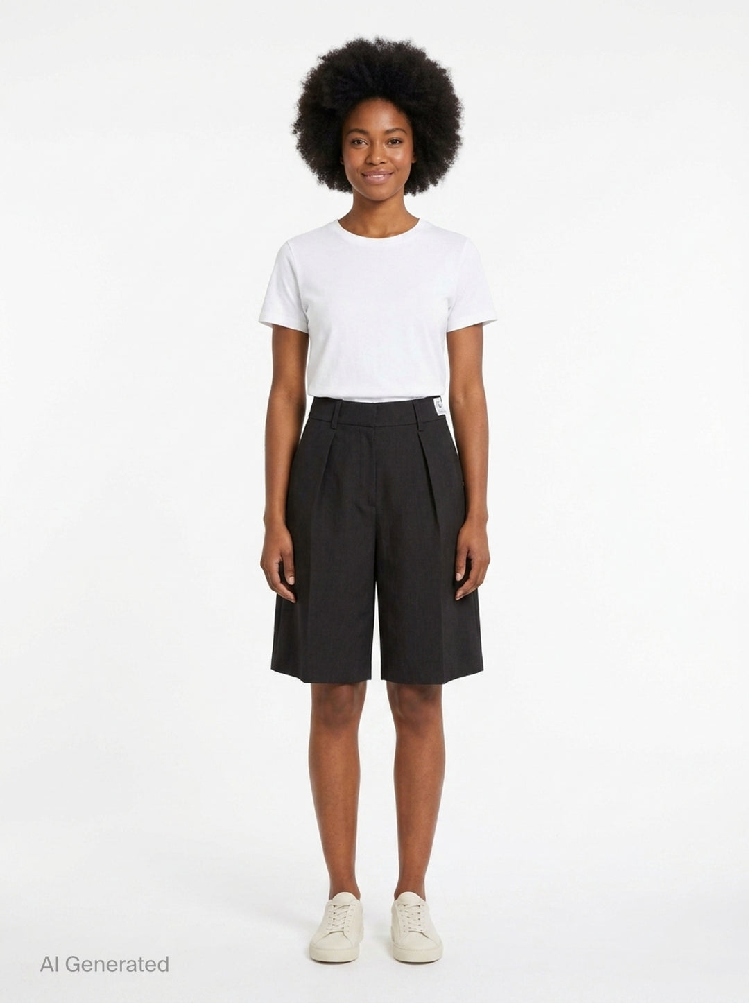 Pleated Tailored Shorts | RE;CODE | Club21 - front