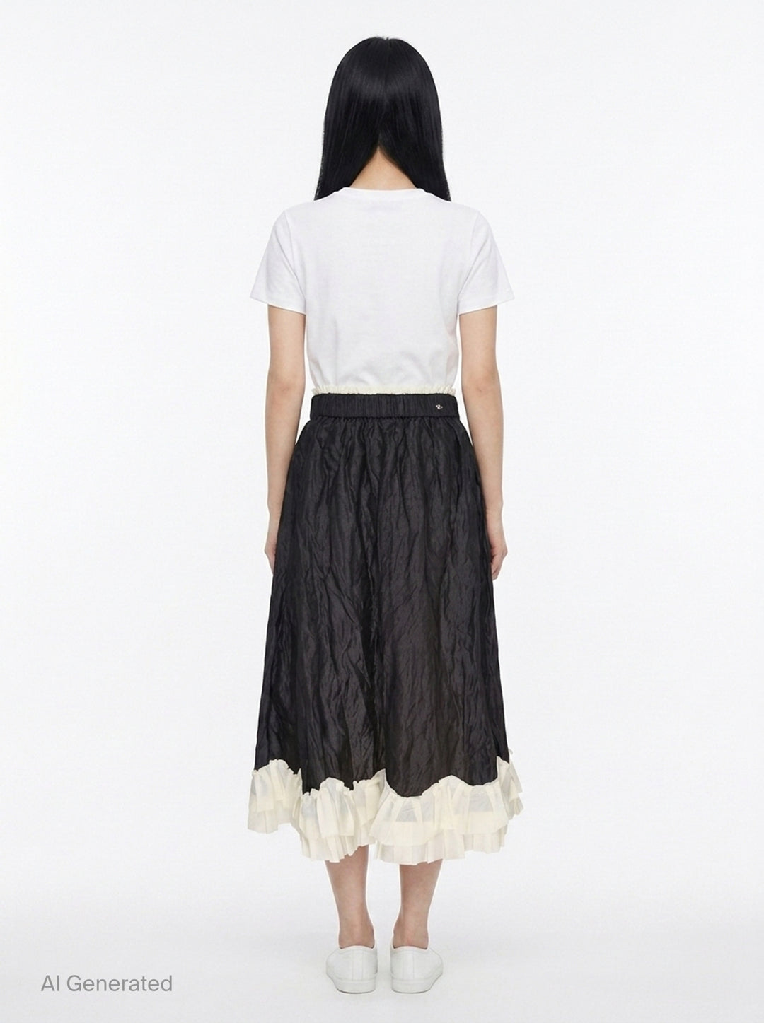 A-Line Skirt With Stretch Waist | Renli Su | Club21 - back