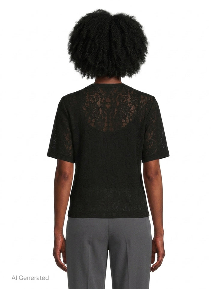 Bow Detail Short Sleeve Tee | Renli Su | Club21 - back