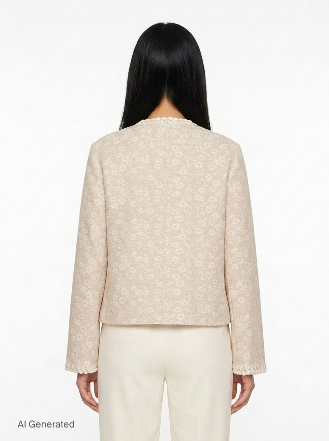 Floral Motif Jacket | Renli Su | Club21 - back