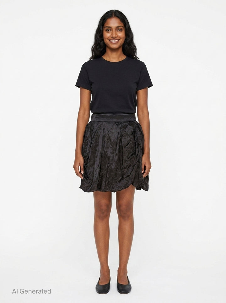 Gathered Mini Skirt | Renli Su | Club21 - front
