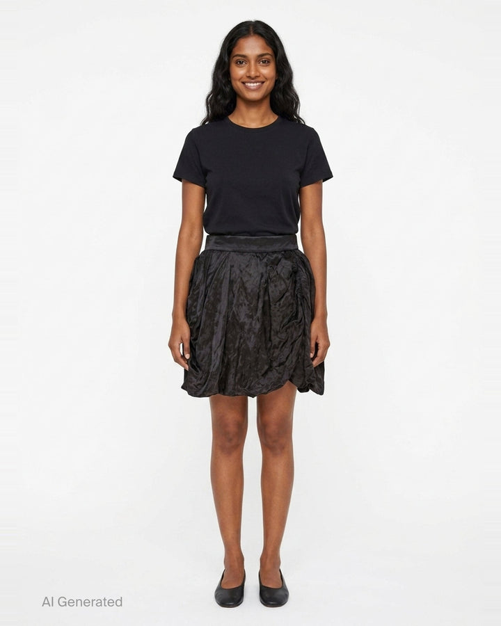 Gathered Mini Skirt | Renli Su | Club21 - front