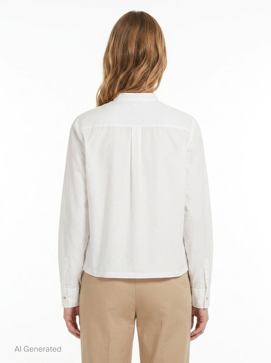 Long Sleeve Pleated Lace Blouse | Renli Su | Club21 - back
