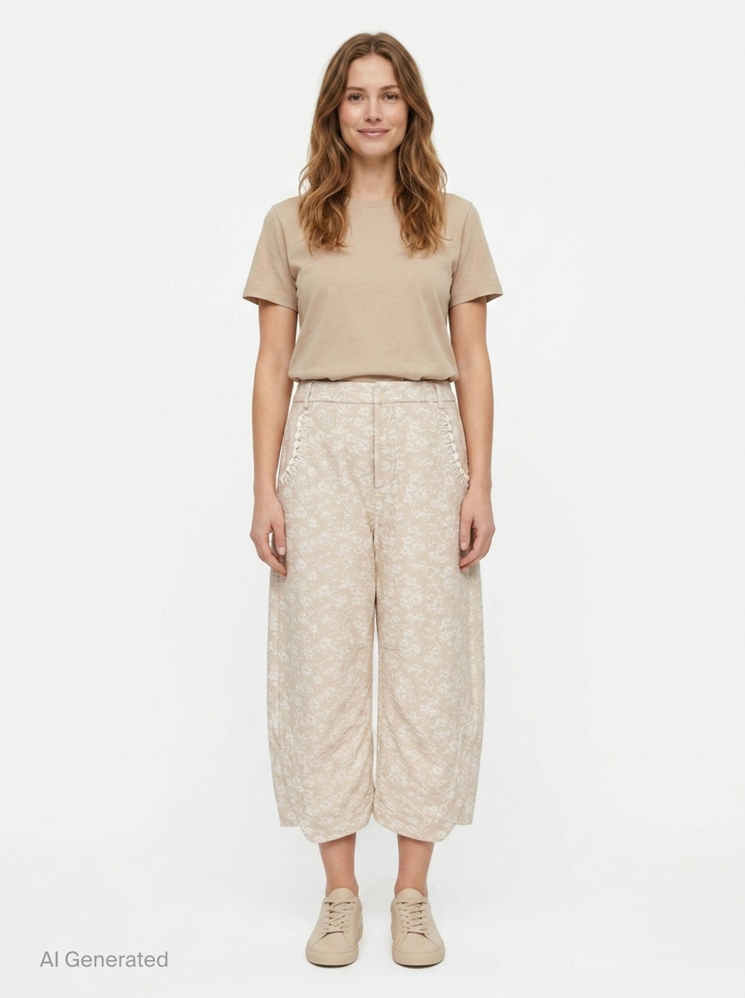 Wide Leg Floral Trousers | Renli Su | Club21 - front