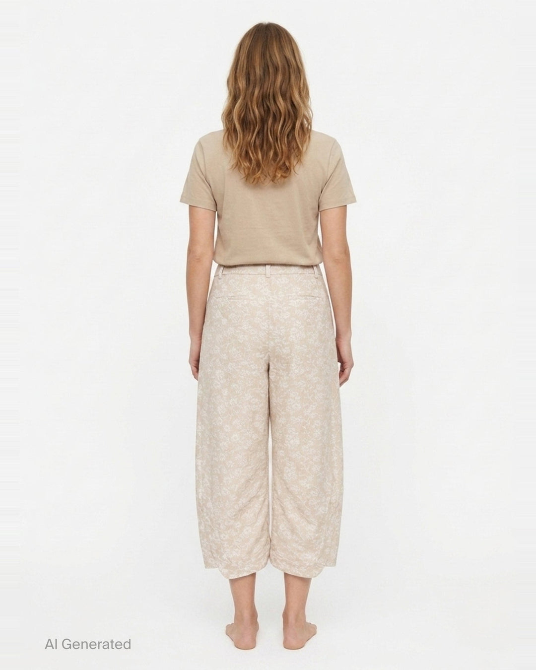 Wide Leg Floral Trousers | Renli Su | Club21 - back