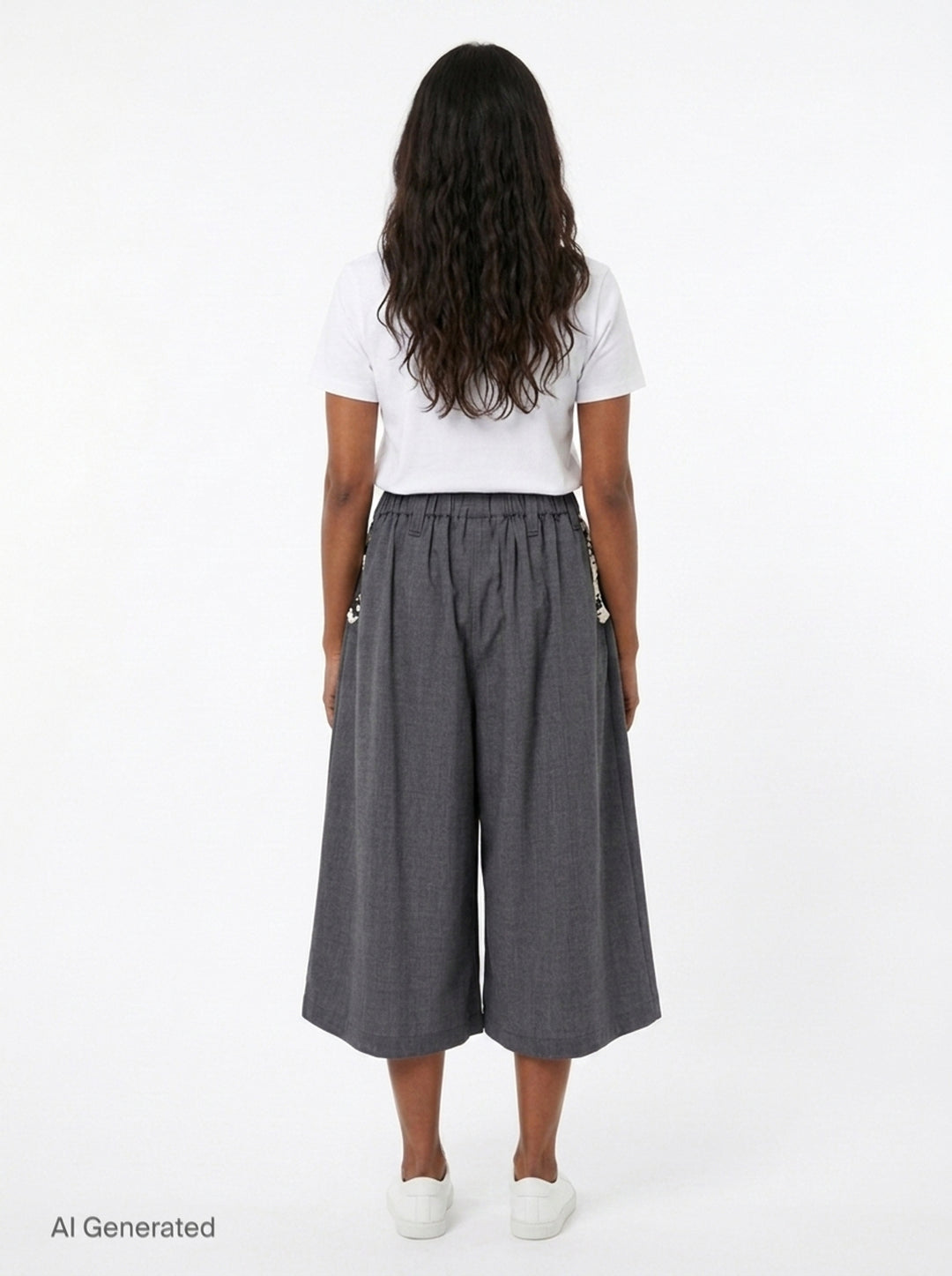 Wide Leg Stretch Trousers | Renli Su | Club21 - back