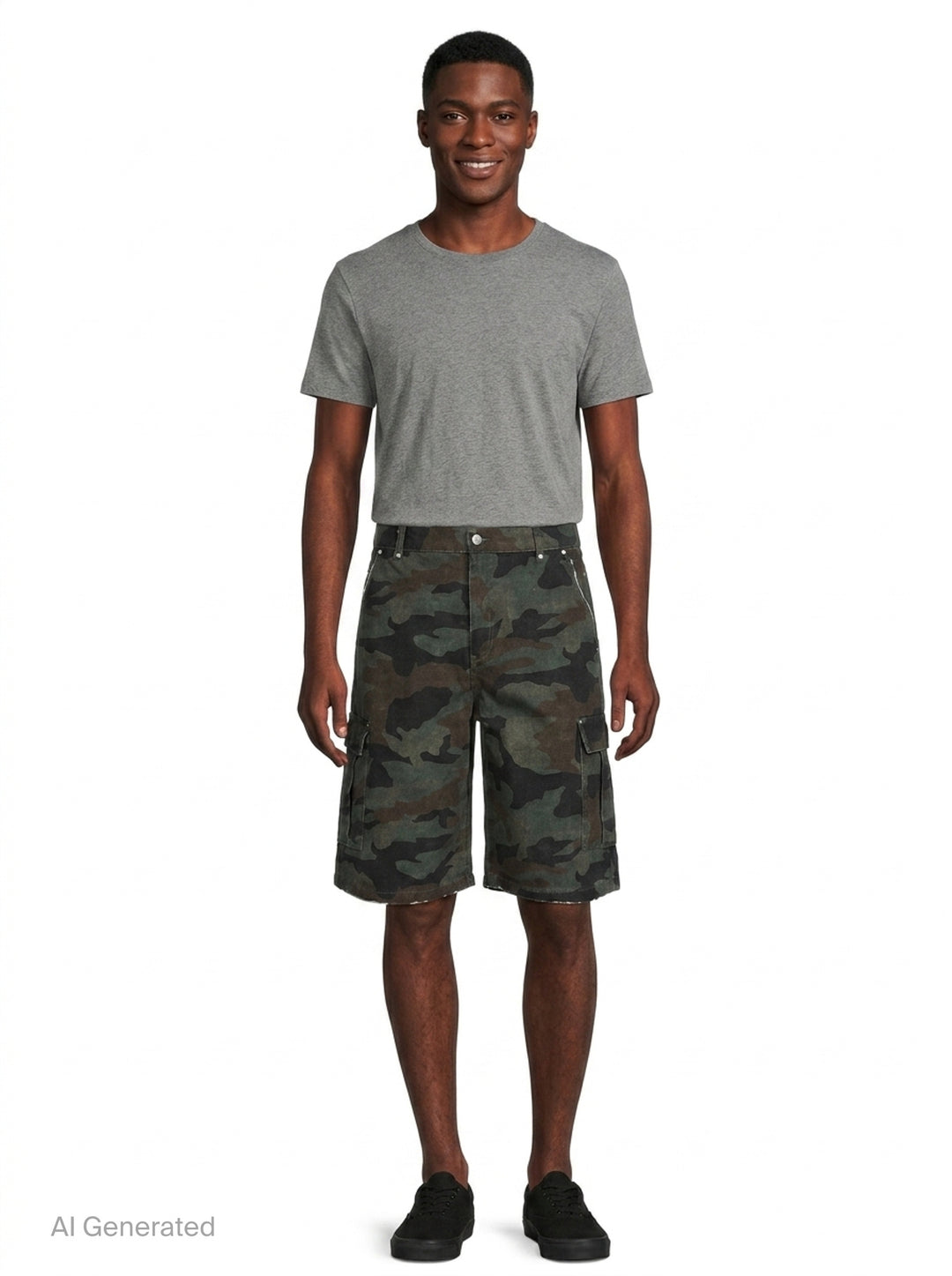 Camo Cargo Shorts | Represent | Club21 - front