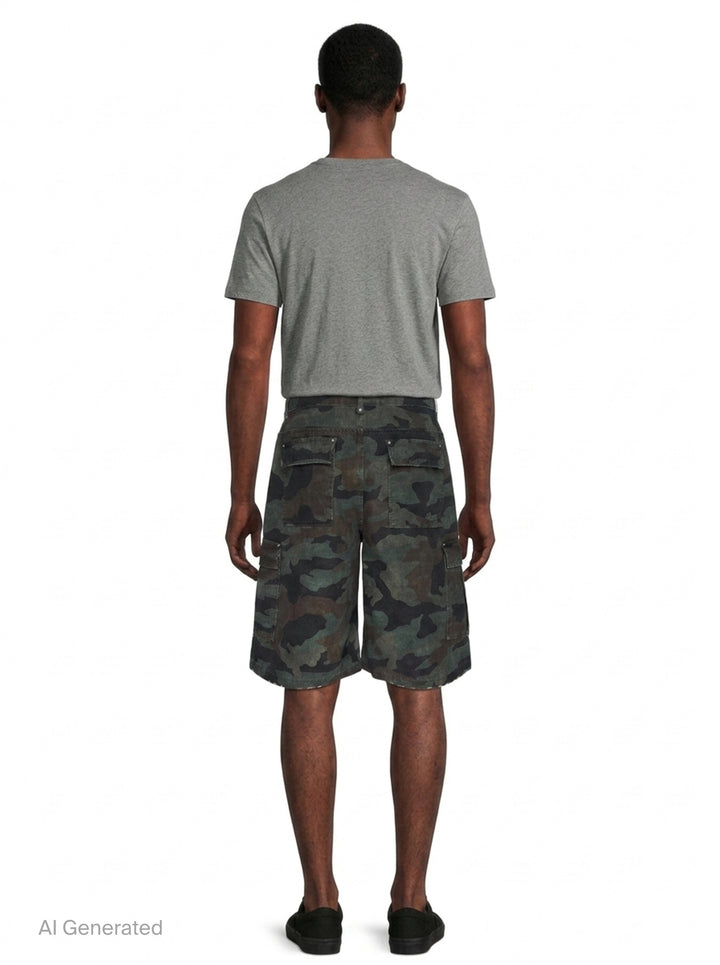Camo Cargo Shorts | Represent | Club21 - back