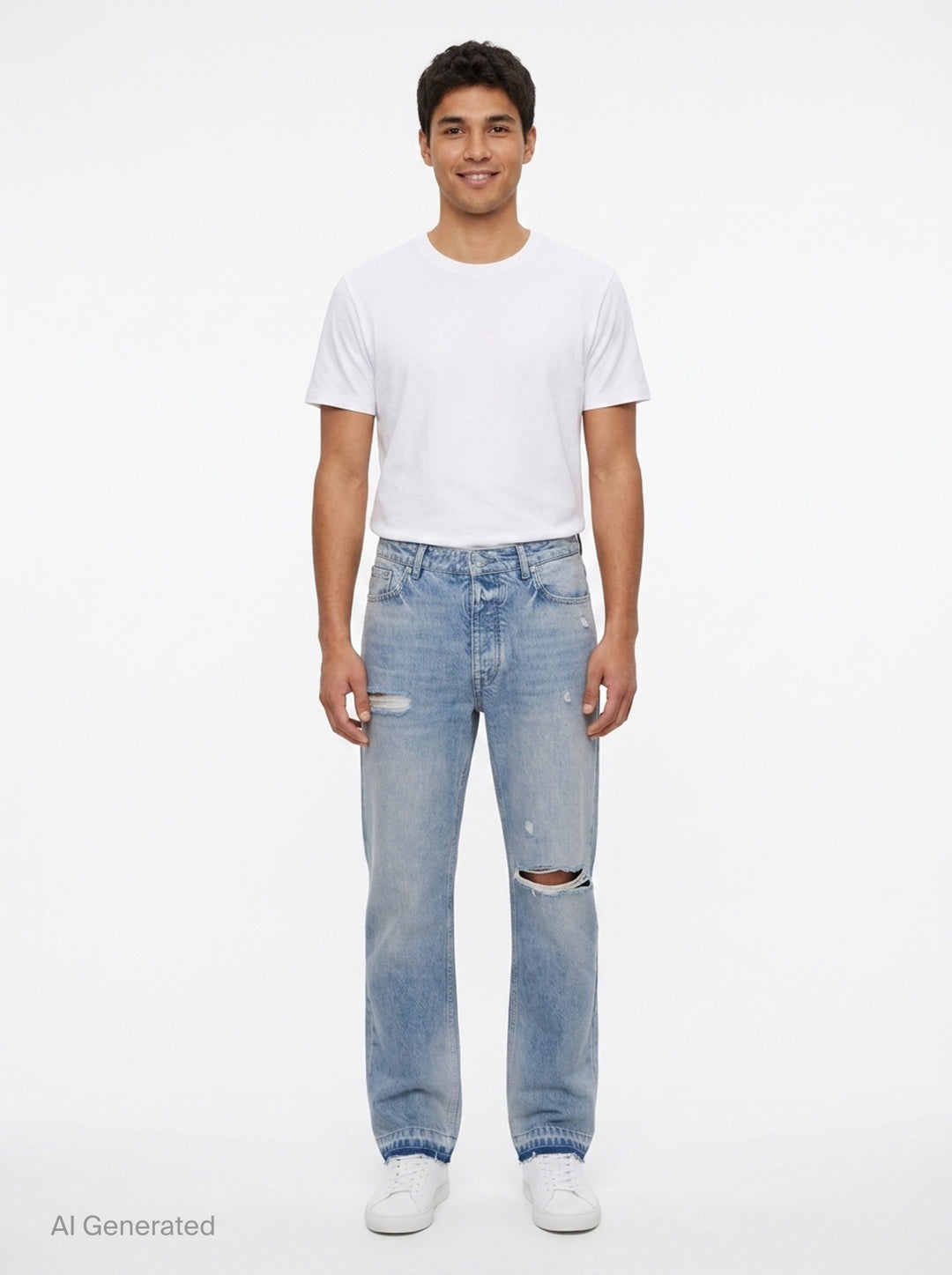 Heaton Distressed Jeans | Represent | Club21 - front