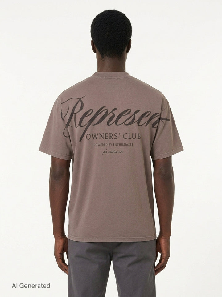 Owners Club Script Tee | Represent | Club21 - back