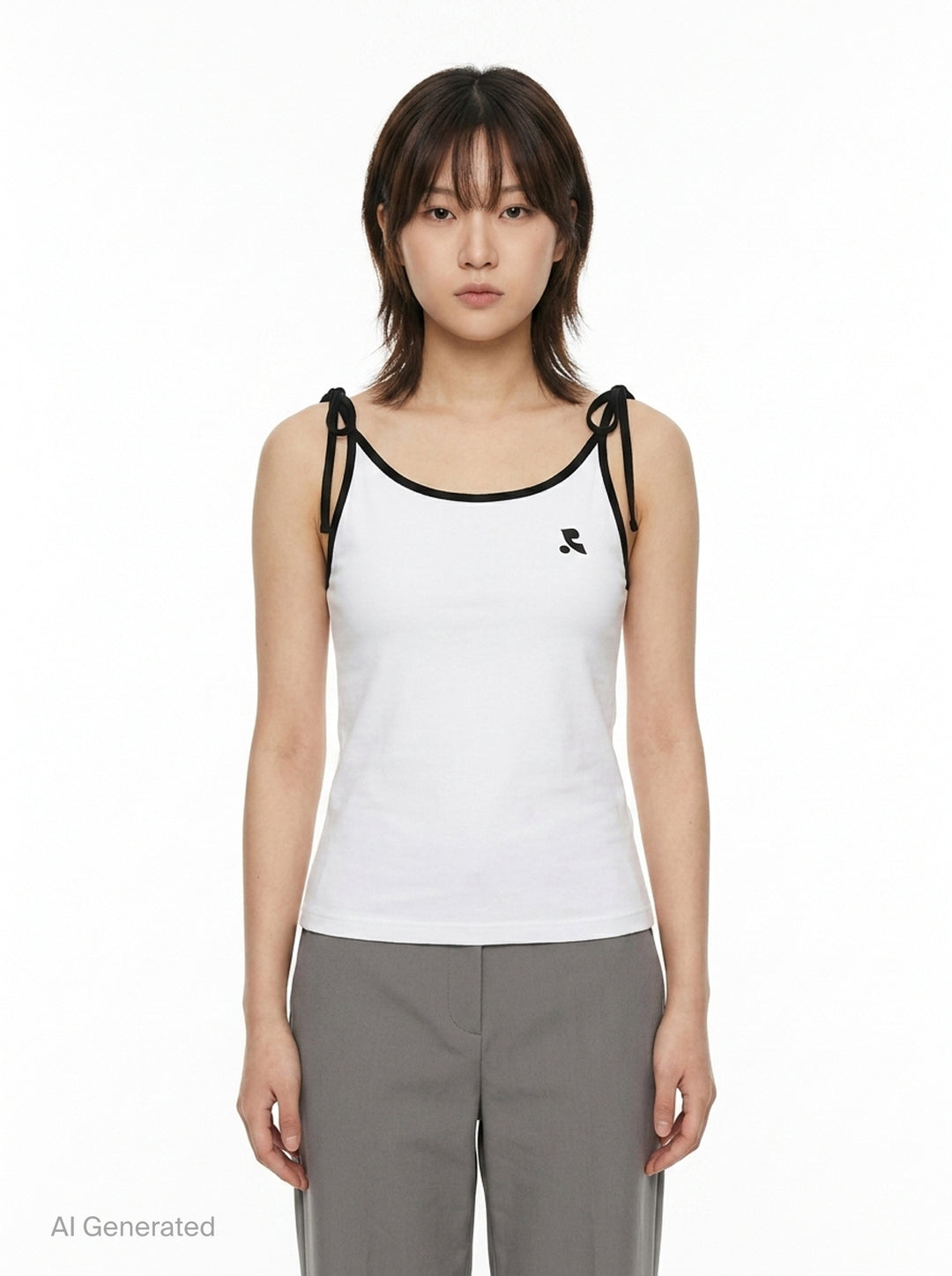 Bow Tie Shoulder Tank Top | Rest&Recreation | Club21 - front