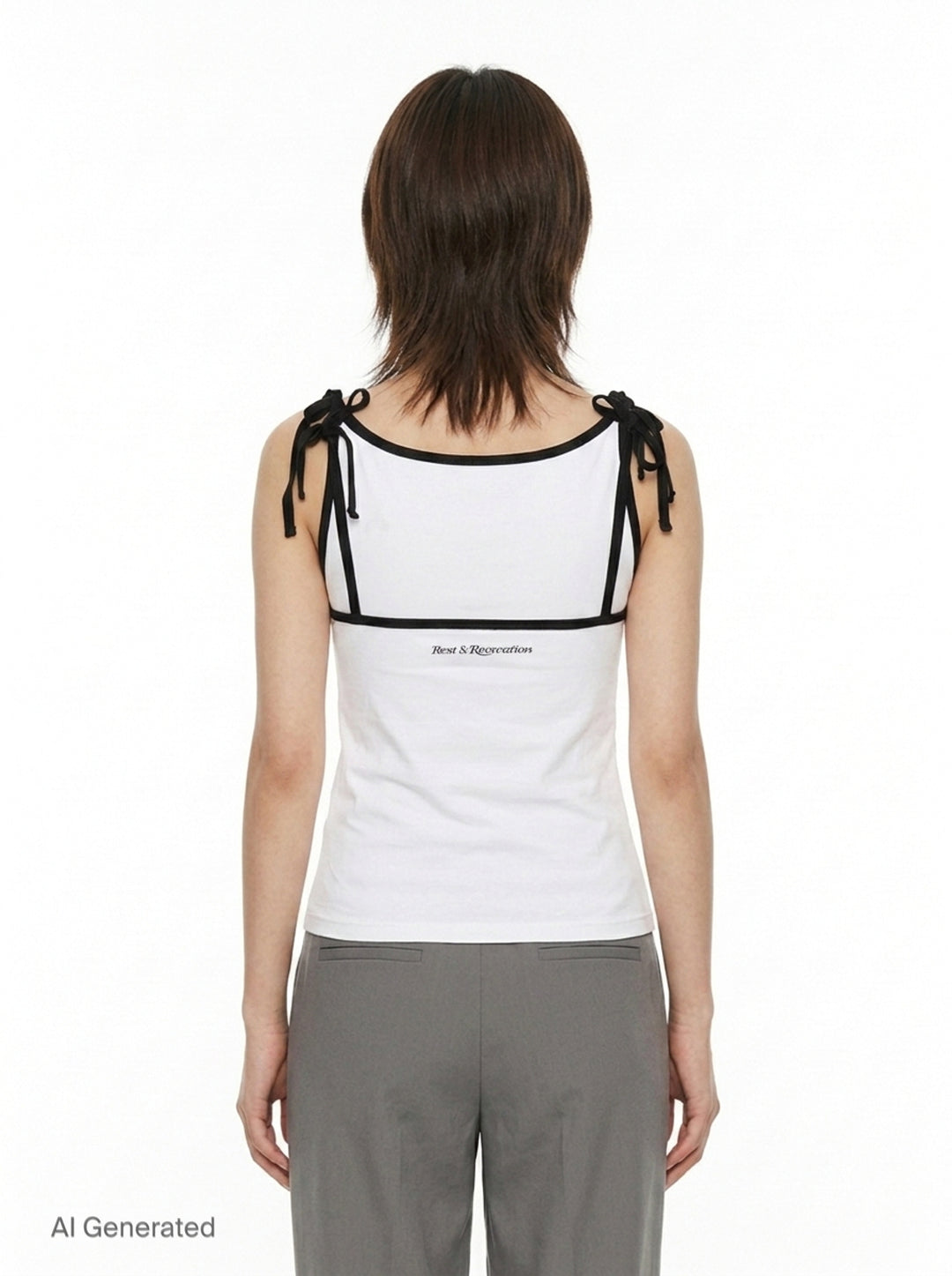 Bow Tie Shoulder Tank Top | Rest&Recreation | Club21 - back