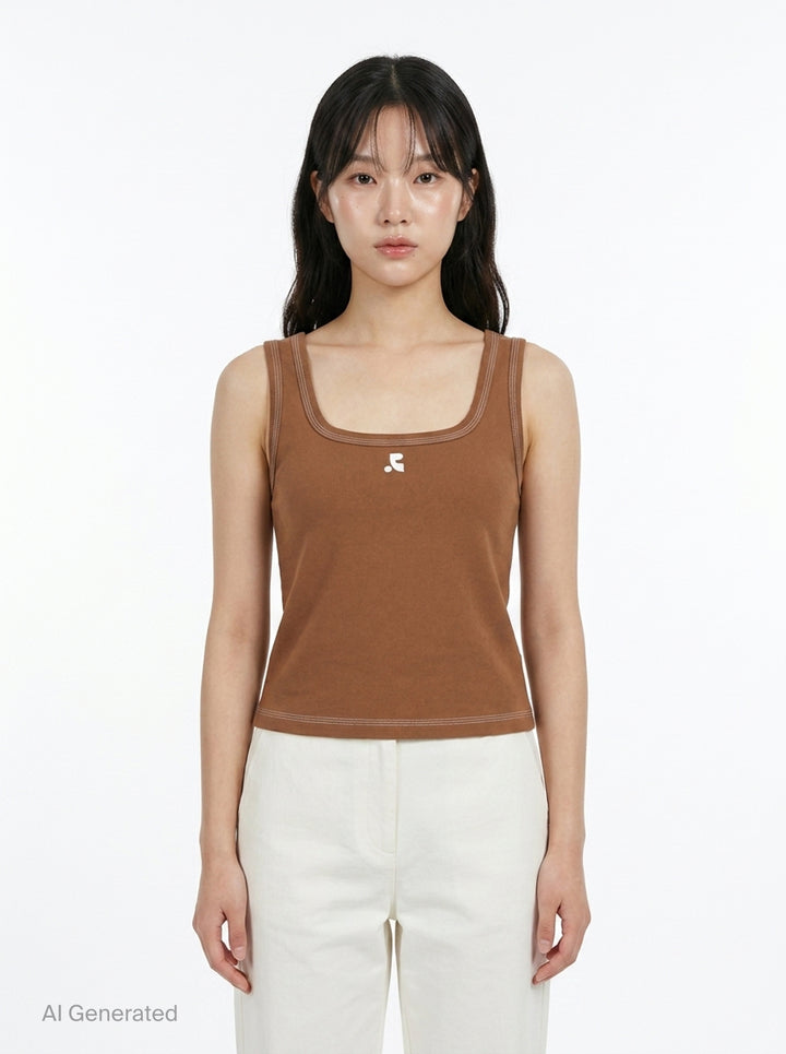 Coloration Stitch Sleeveless Tank | Rest & Recreation | Club21 - front