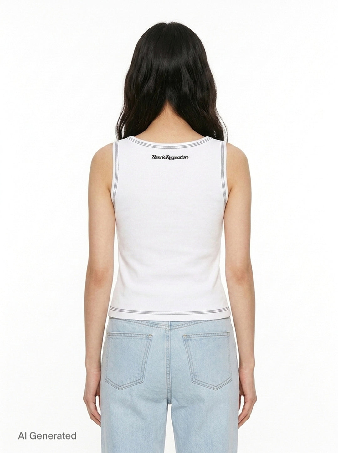 Coloration Stitch Sleeveless Tank | Rest&Recreation | Club21 - back