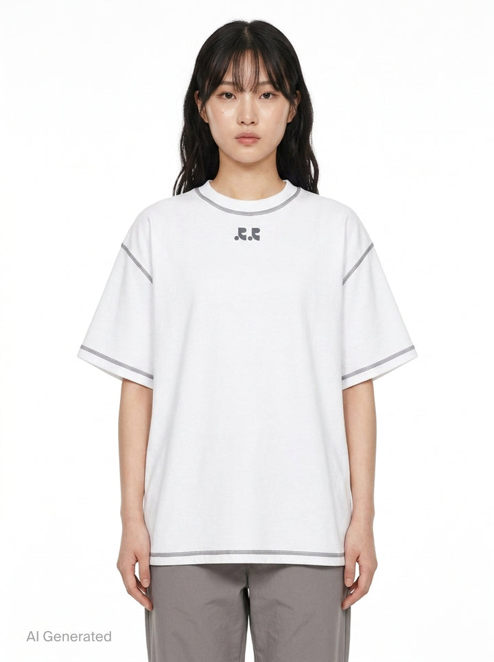 Double Logo Tee | Rest&Recreation | Club21 - front