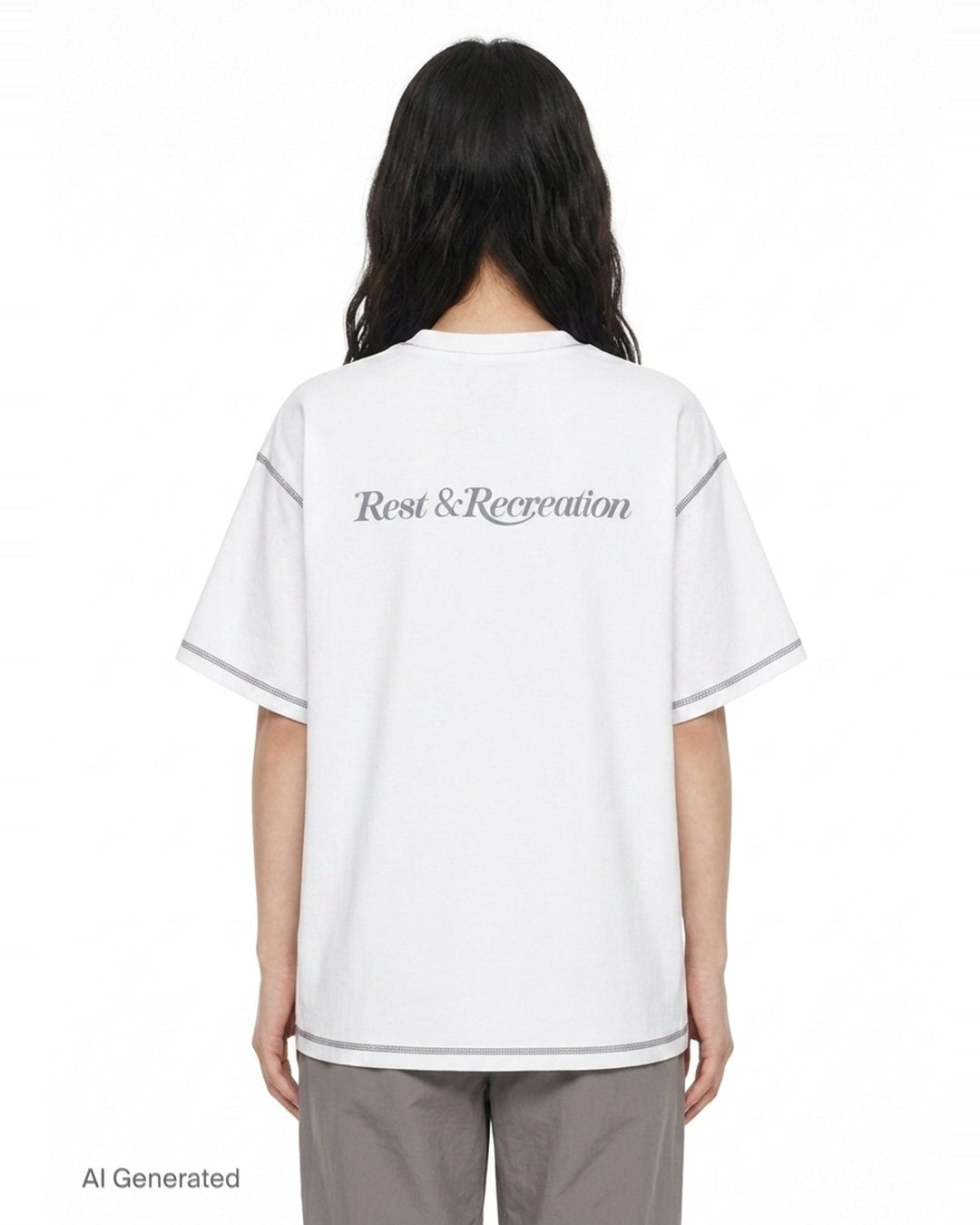 Double Logo Tee | Rest&Recreation | Club21 - back