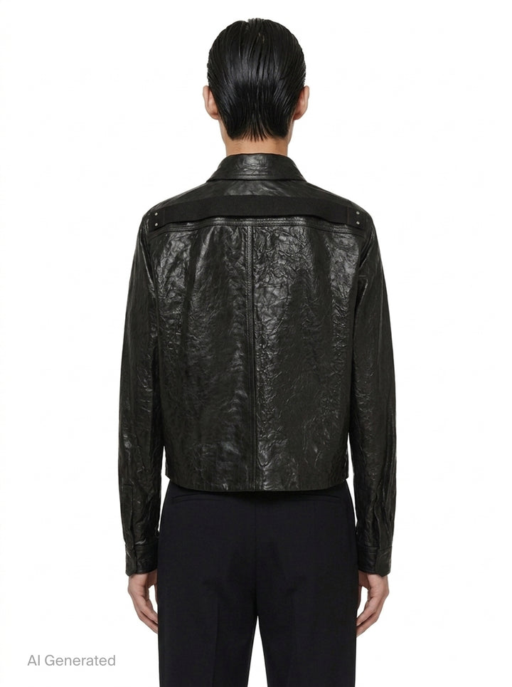 Alice Tumbled Lamb Jacket | Rick Owens | Club21 - back